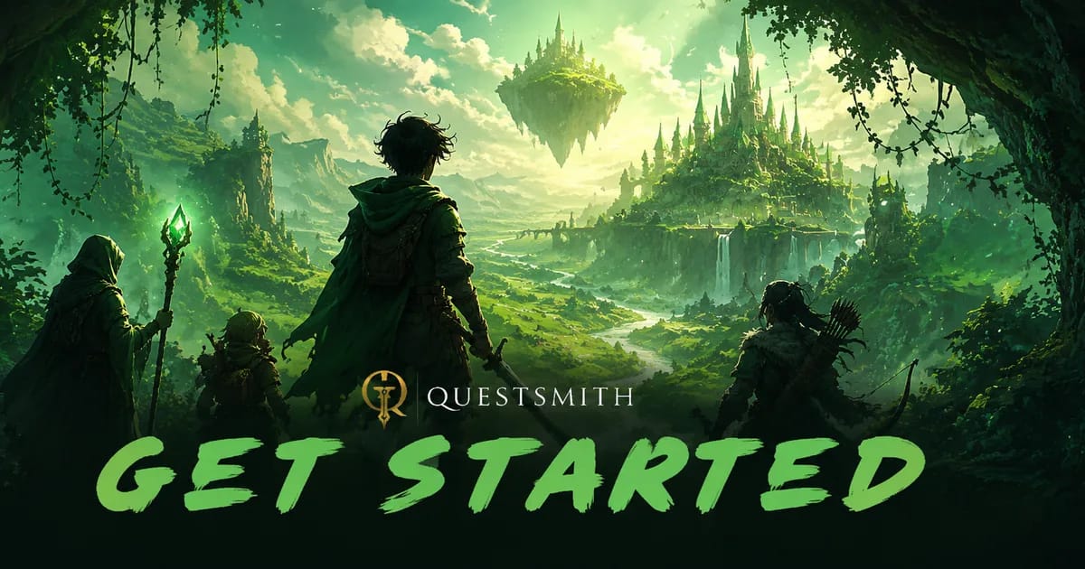 أحدث القصص: دليل البداية في RPG الذكي | Questsmith